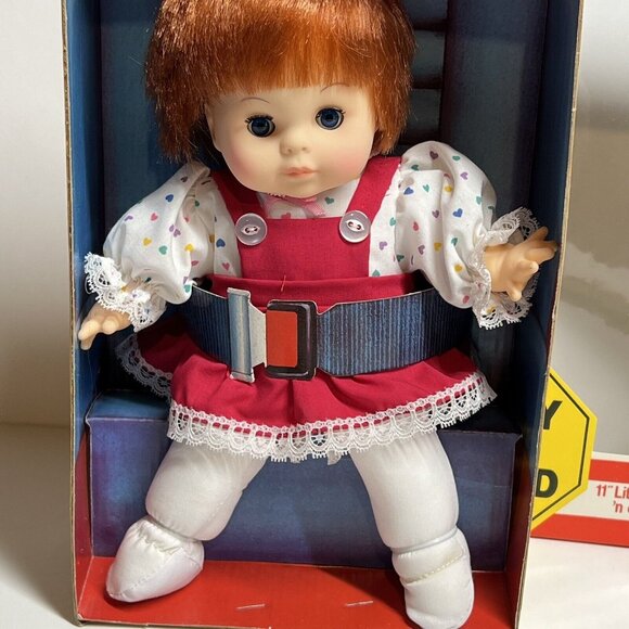 Vintage 1987 Eugene Doll Ginger Blue Sleppy Eyes Little Dolly On Board 11" - Picture 14 of 16
